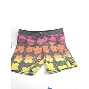 Billabong Andy Warhol Floral Boardshorts Multicolor Surf Swim‎ Size 36